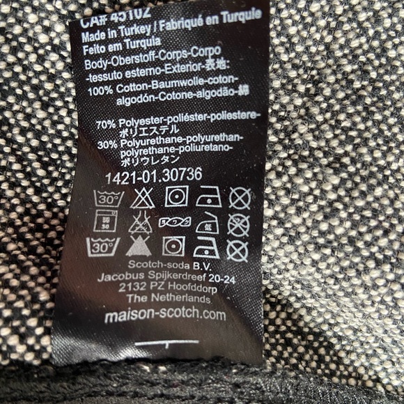 Scotch & Soda Tweed Zipper Lightweight Jacket, Size 1 - Picture 10 of 11